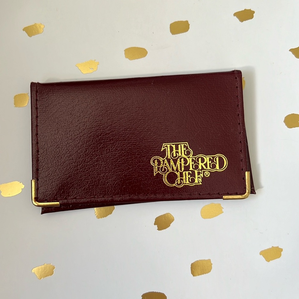 Pampered Chef business card holder